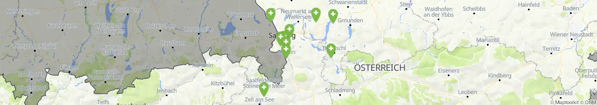 Kartenansicht für Apotheken-Notdienste in der Nähe von Salzburg-Süd (Gemeinde, Salzburg) (101)